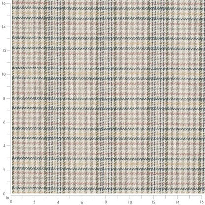 D3543 Check & Houndstooth,Plaid Garden Blue,Green Charlotte Fabrics