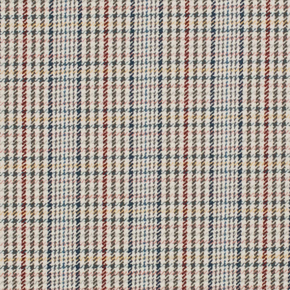 D3544 Check & Houndstooth,Plaid Tuscan Blue Charlotte Fabrics