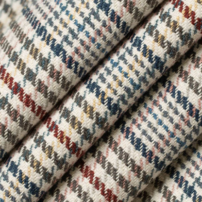 D3544 Check & Houndstooth,Plaid Tuscan Blue Charlotte Fabrics