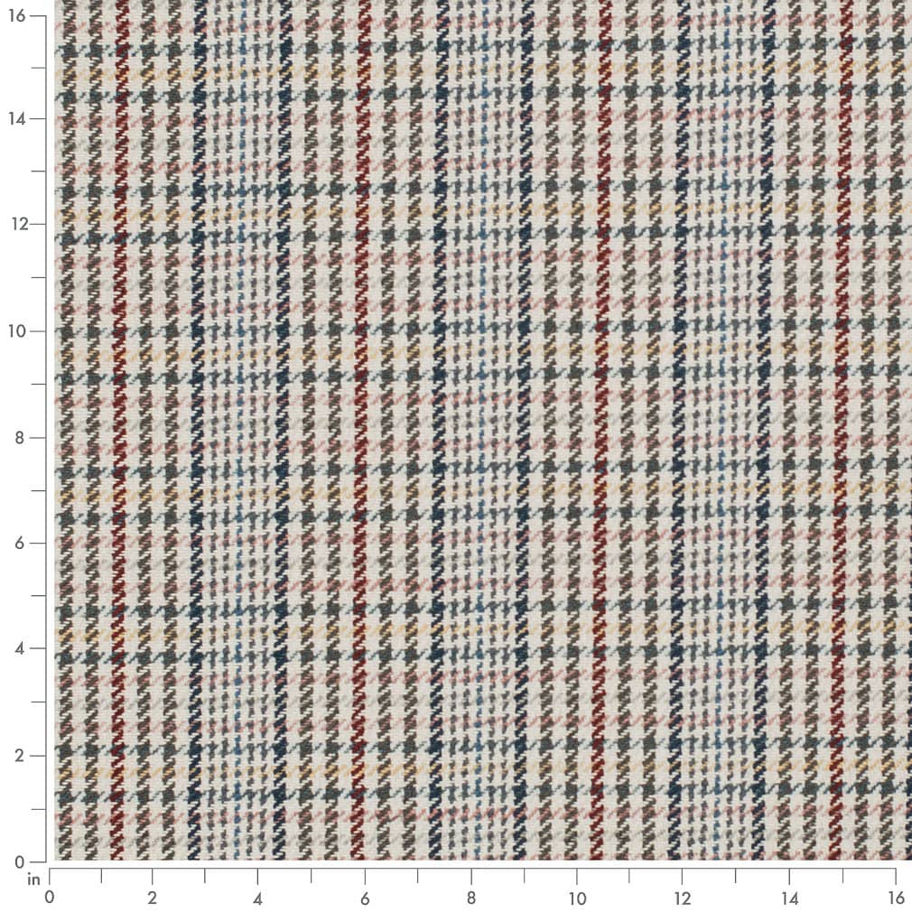 D3544 Check & Houndstooth,Plaid Tuscan Blue Charlotte Fabrics