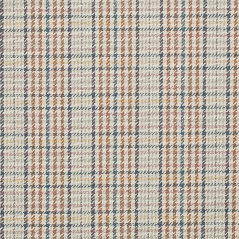 D3545 Check & Houndstooth,Plaid Sunset Blue Charlotte Fabrics
