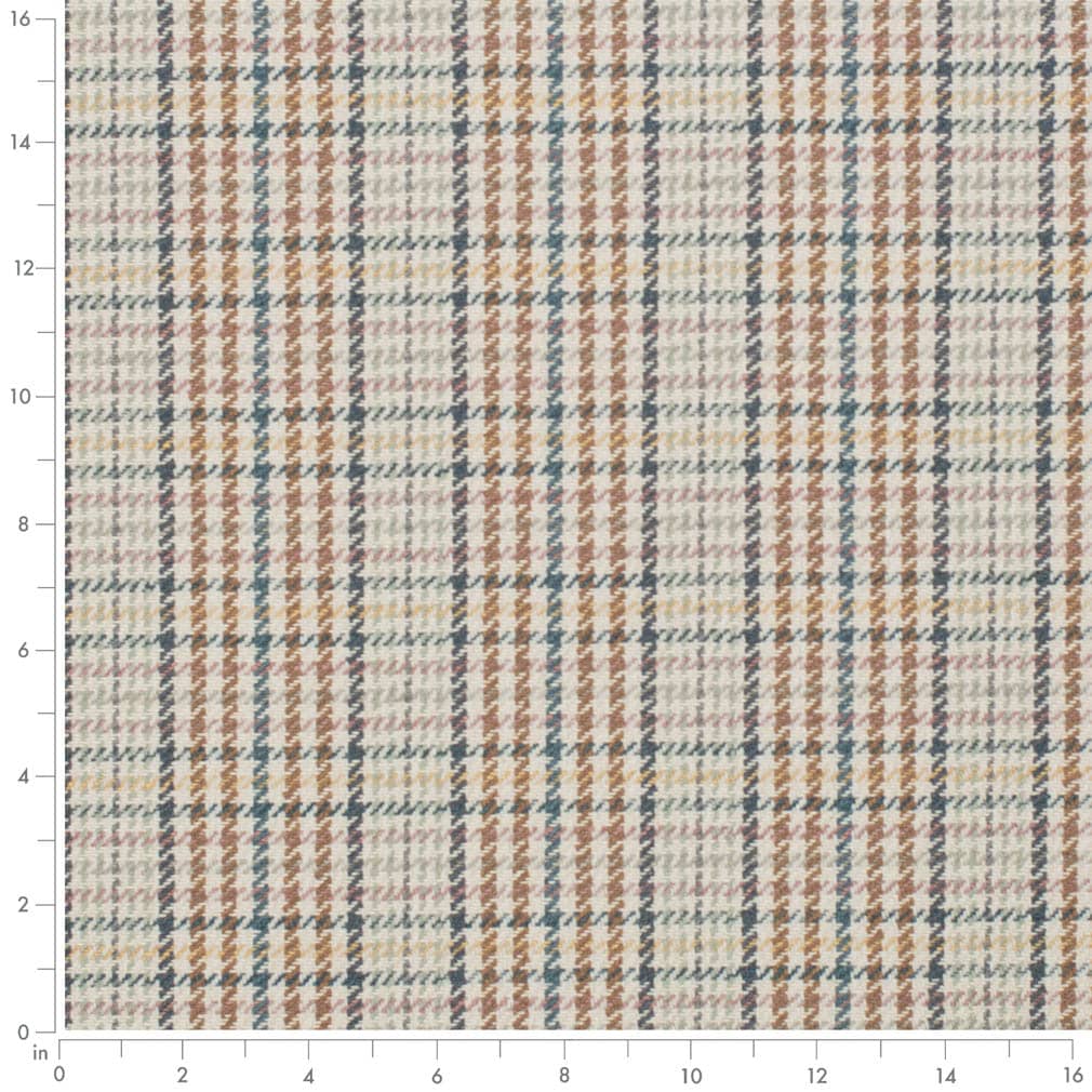 D3545 Check & Houndstooth,Plaid Sunset Blue Charlotte Fabrics