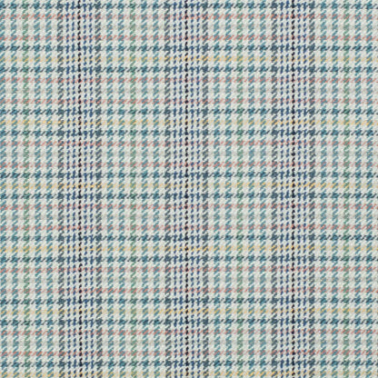 D3546 Check & Houndstooth,Plaid Seaglass Aqua & Teal Charlotte Fabrics