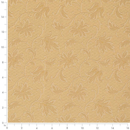 D3550 Floral,Leaves Gold Floral Gold & Yellow Charlotte Fabrics