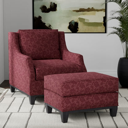 D3551 Floral,Leaves Merlot Floral Red & Burgundy Charlotte Fabrics