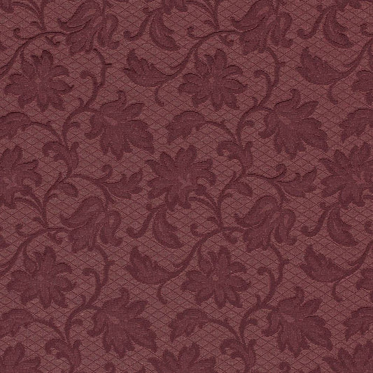 D3551 Floral,Leaves Merlot Floral Red & Burgundy Charlotte Fabrics