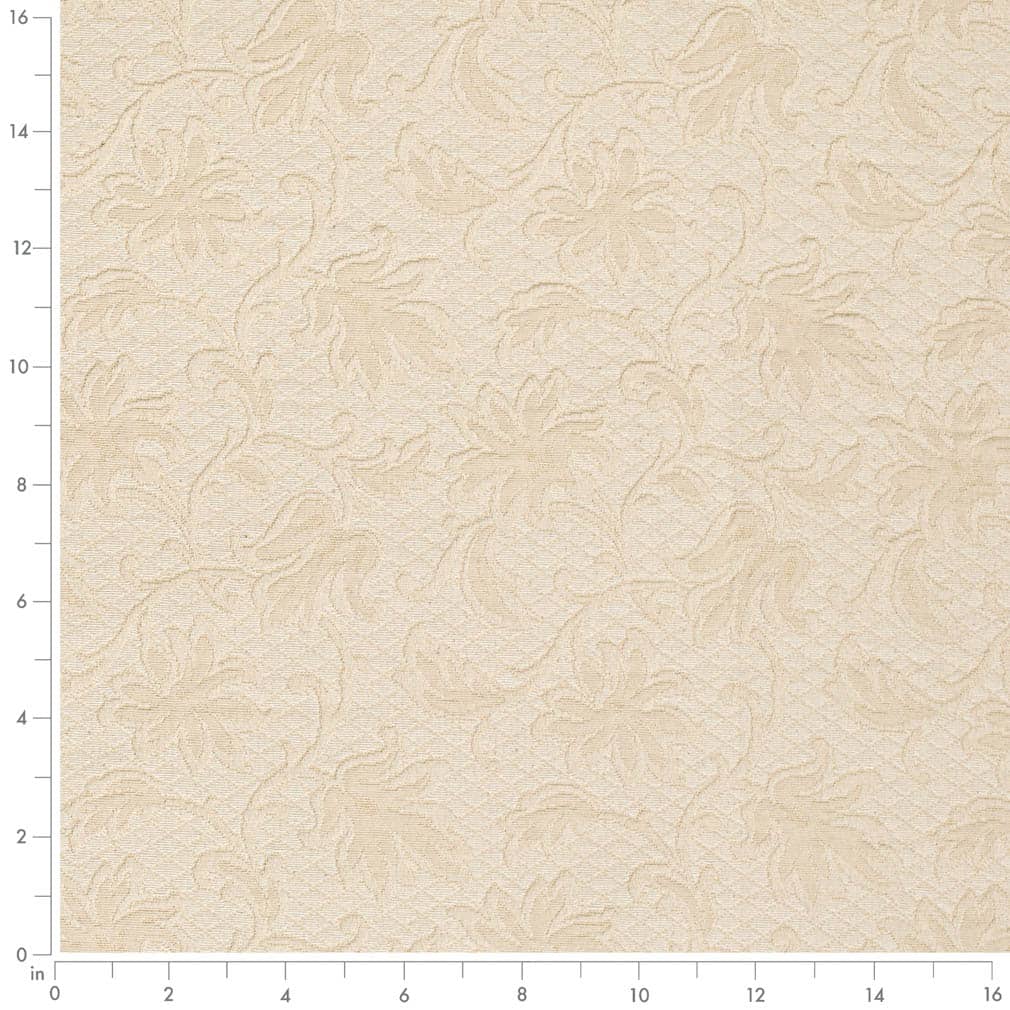 D3552 Floral,Leaves Cream Floral Beige & Taupe Charlotte Fabrics