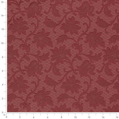 D3553 Floral,Leaves Red Floral Red & Burgundy Charlotte Fabrics