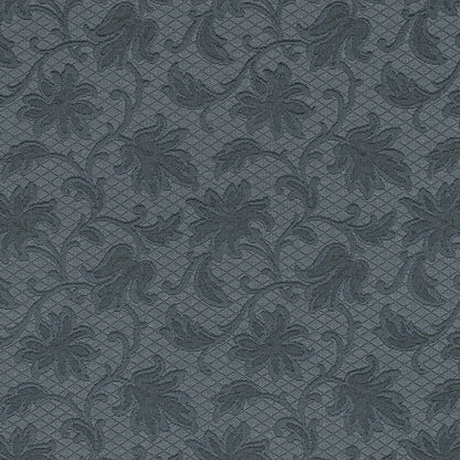D3554 Floral,Leaves Indigo Floral Blue Charlotte Fabrics