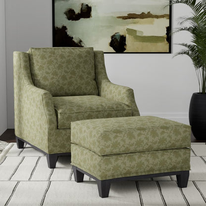 D3556 Floral,Leaves Olive Floral Green Charlotte Fabrics