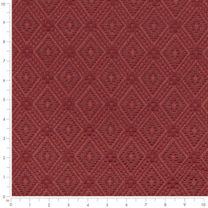 D3561 Abstract & Geometric,Diamonds Red Diamond Red & Burgundy Charlotte Fabrics