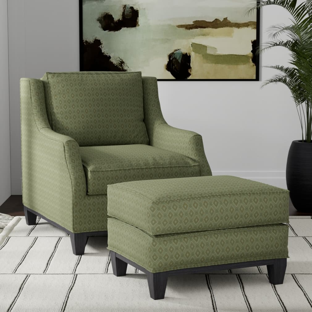 D3563 Abstract & Geometric,Diamonds Olive Diamond Green Charlotte Fabrics
