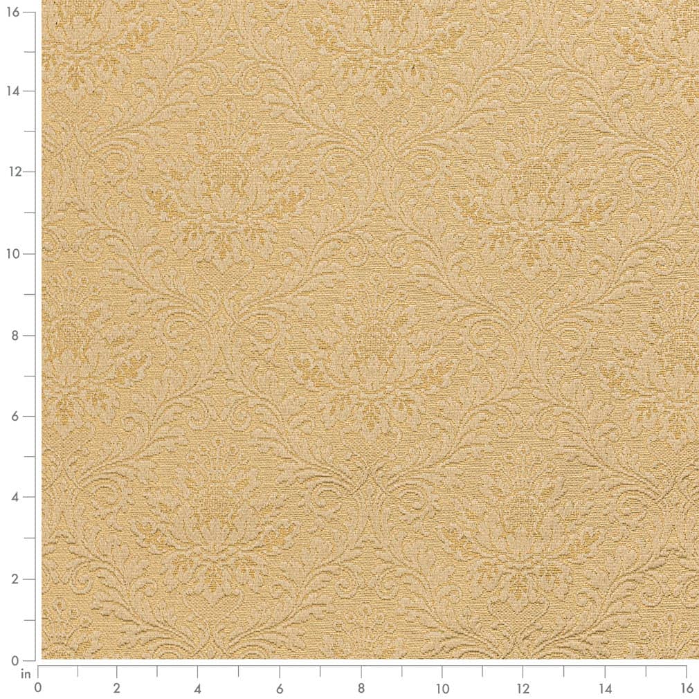 D3564 Damask Gold Damask Gold & Yellow Charlotte Fabrics