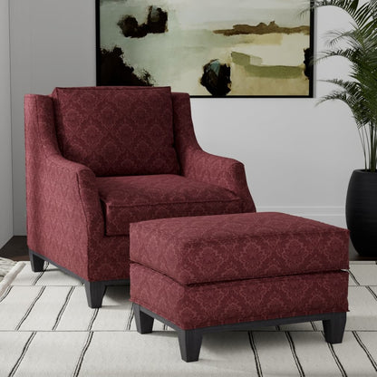 D3565 Damask Merlot Damask Red & Burgundy Charlotte Fabrics