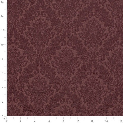 D3565 Damask Merlot Damask Red & Burgundy Charlotte Fabrics
