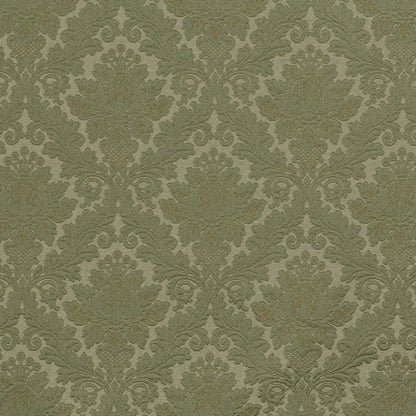 D3570 Damask Olive Damask Green Charlotte Fabrics