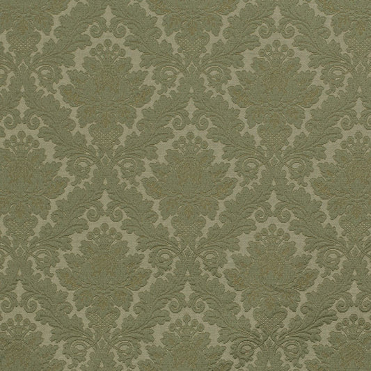 D3570 Damask Olive Damask Green Charlotte Fabrics