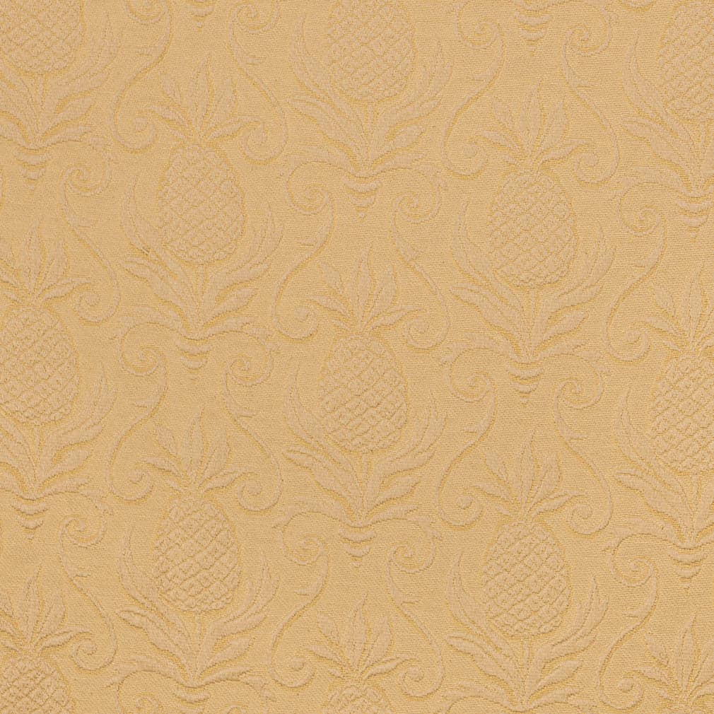 D3571 Damask,Novelty Gold Pineapple Gold & Yellow Charlotte Fabrics