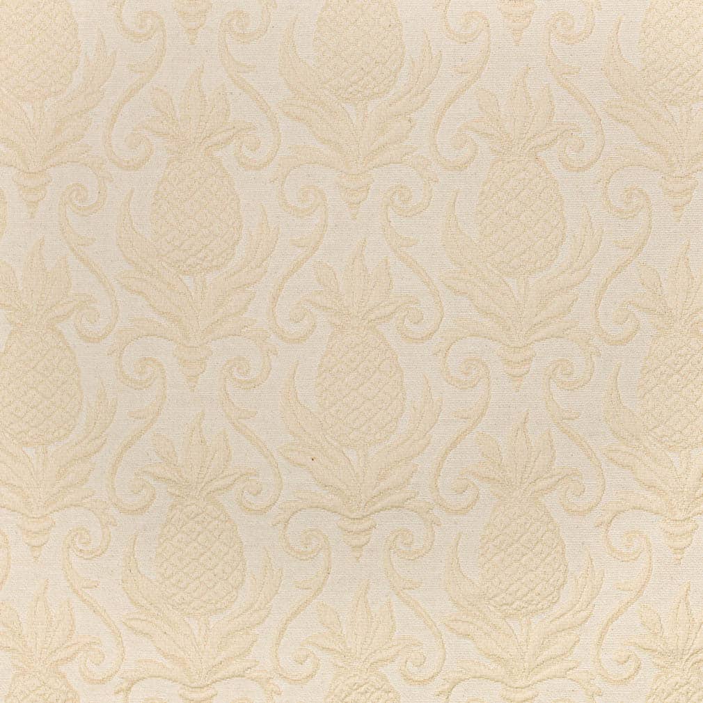 D3573 Damask,Novelty Cream Pineapple Beige & Taupe Charlotte Fabrics