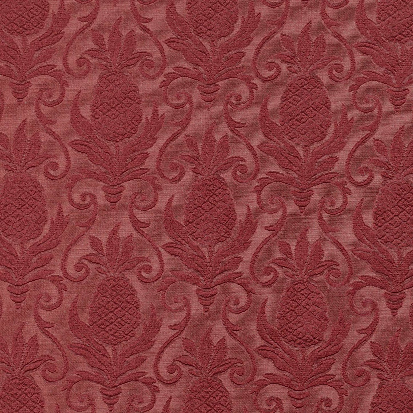 D3574 Damask,Novelty Red Pineapple Red & Burgundy Charlotte Fabrics