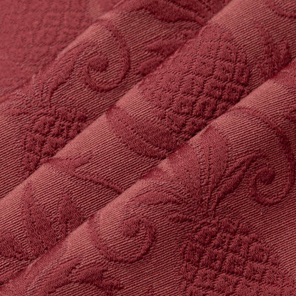 D3574 Damask,Novelty Red Pineapple Red & Burgundy Charlotte Fabrics