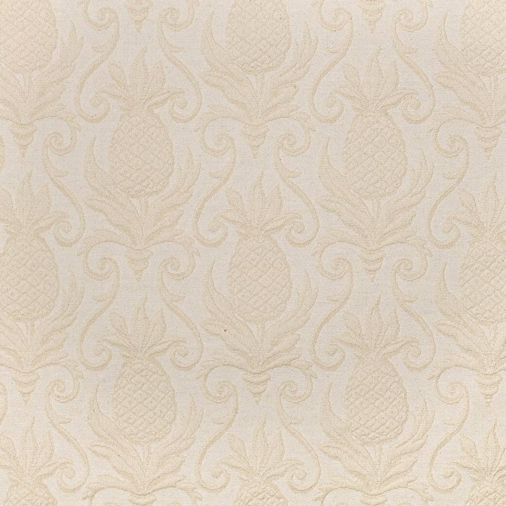 D3576 Damask,Novelty Pearl Pineapple White & Ivory Charlotte Fabrics