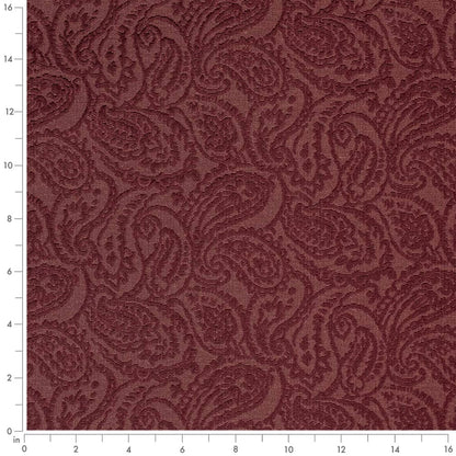 D3579 Paisley Merlot Paisley Red & Burgundy Charlotte Fabrics