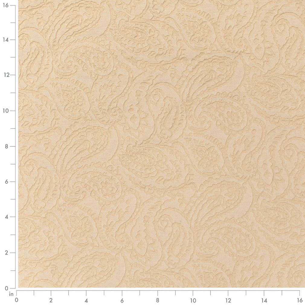 D3580 Paisley Cream Paisley Beige & Taupe Charlotte Fabrics