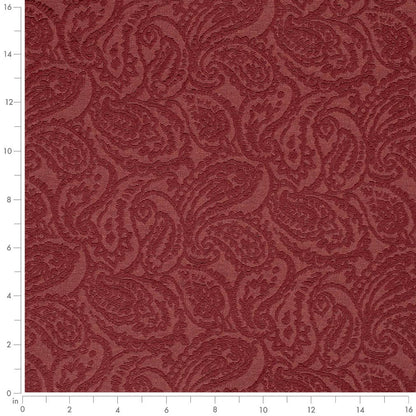 D3581 Paisley Red Paisley Red & Burgundy Charlotte Fabrics