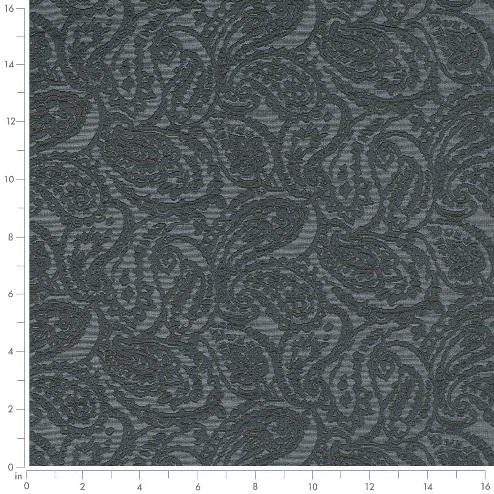 D3582 Paisley Indigo Paisley Blue Charlotte Fabrics