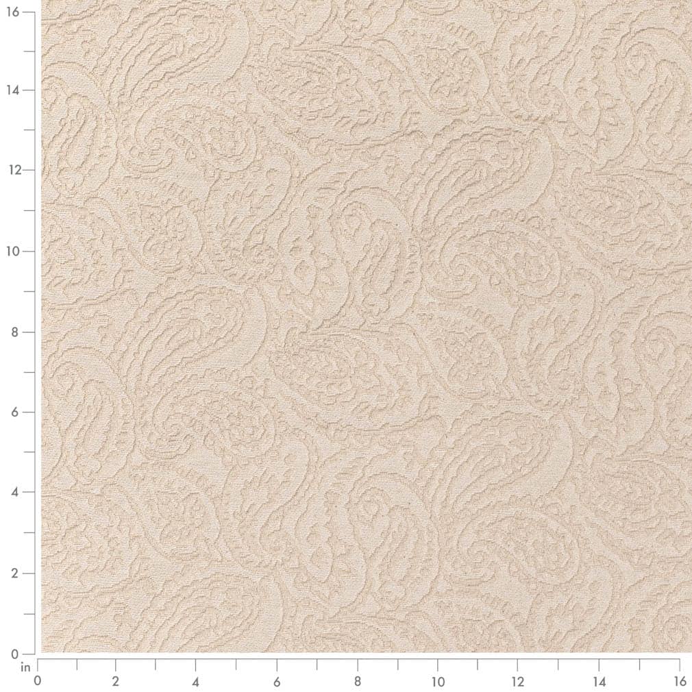 D3583 Paisley Pearl Paisley White & Ivory Charlotte Fabrics