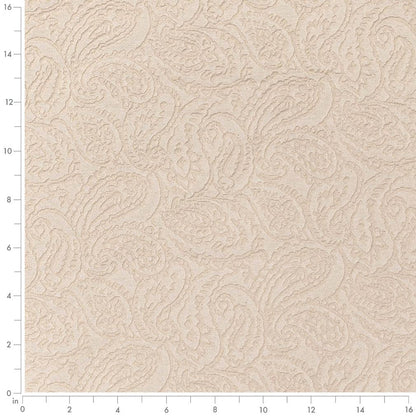 D3583 Paisley Pearl Paisley White & Ivory Charlotte Fabrics