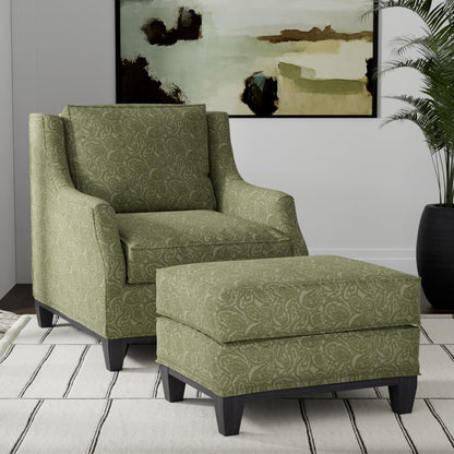D3584 Paisley Olive Paisley Green Charlotte Fabrics