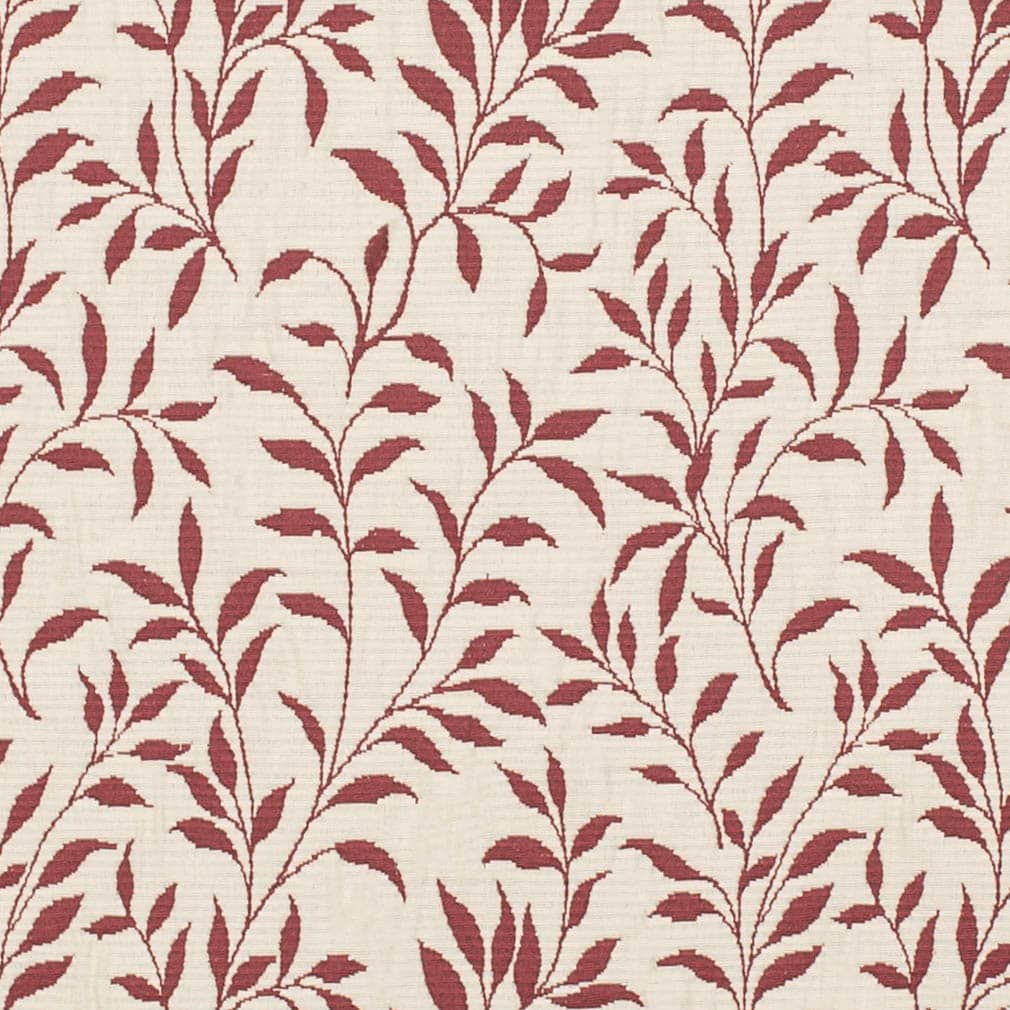 D3585 Leaves Ruby Vine Red & Burgundy Charlotte Fabrics