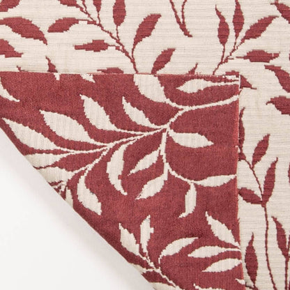 D3585 Leaves Ruby Vine Red & Burgundy Charlotte Fabrics