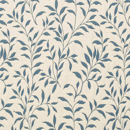 D3587 Leaves Blue Vine Blue Charlotte Fabrics