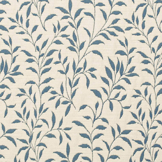 D3587 Leaves Blue Vine Blue Charlotte Fabrics