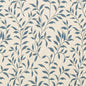 D3587 Leaves Blue Vine Blue Charlotte Fabrics