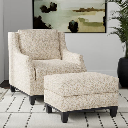 D3589 Leaves Tan Vine Beige & Taupe Charlotte Fabrics