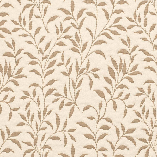 D3589 Leaves Beige & Taupe Charlotte Fabrics Matelasse,Woven Patterns