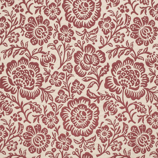 D3590 Floral Ruby Bloom Red & Burgundy Charlotte Fabrics