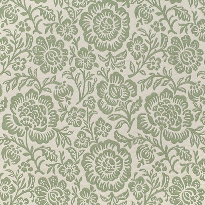 D3591 Floral Green Bloom Green Charlotte Fabrics