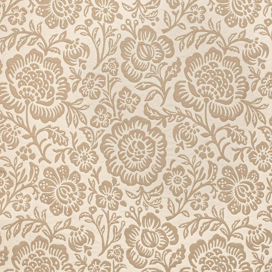 D3594 Floral Tan Bloom Beige & Taupe Charlotte Fabrics