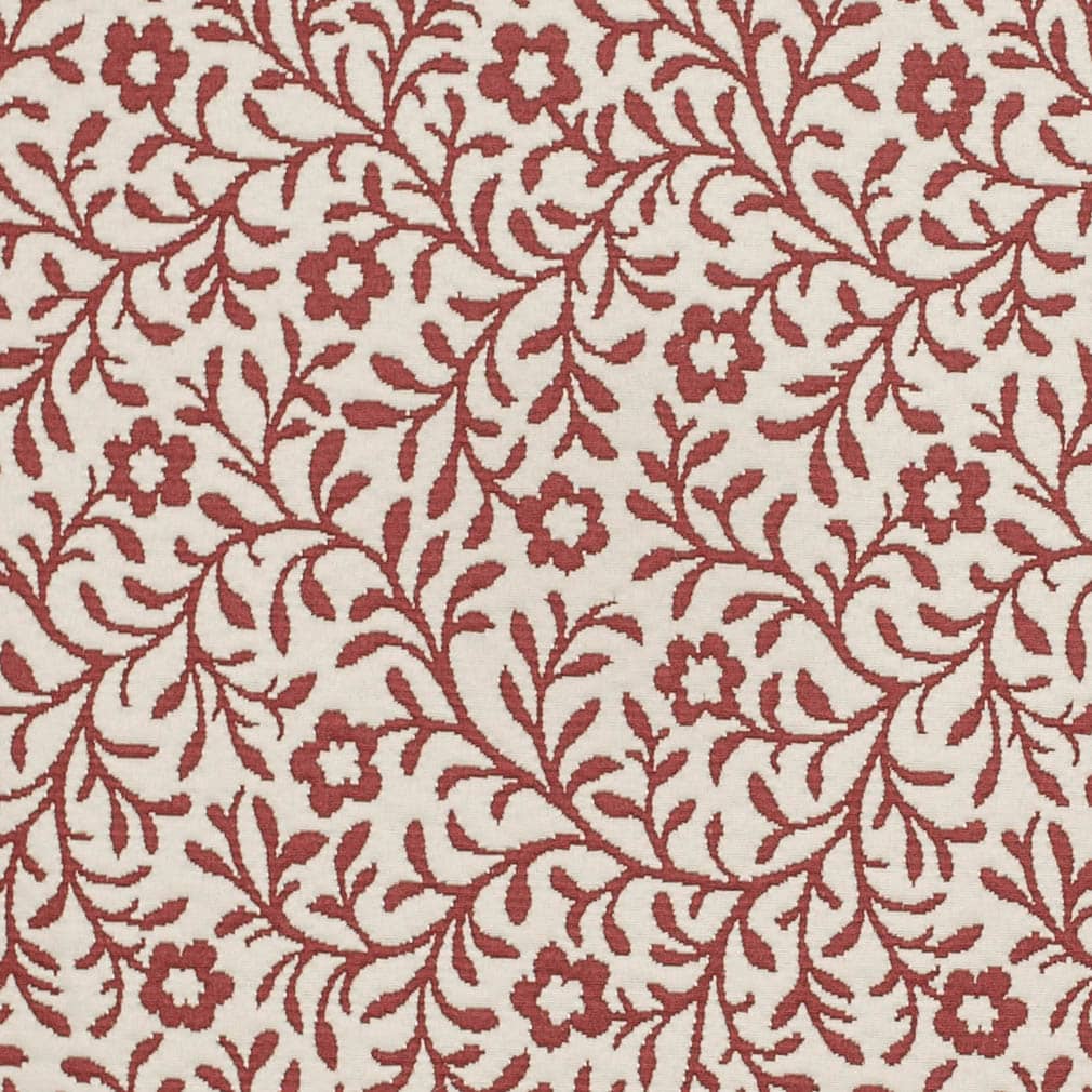 D3595 Floral,Leaves Ruby Petite Red & Burgundy Charlotte Fabrics