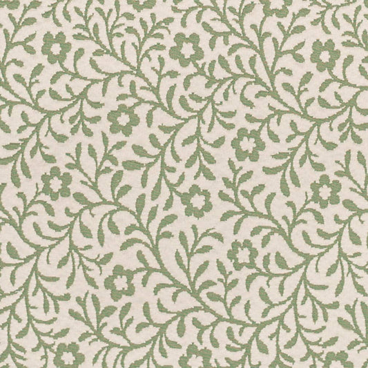 D3596 Floral,Leaves Green Petite Green Charlotte Fabrics