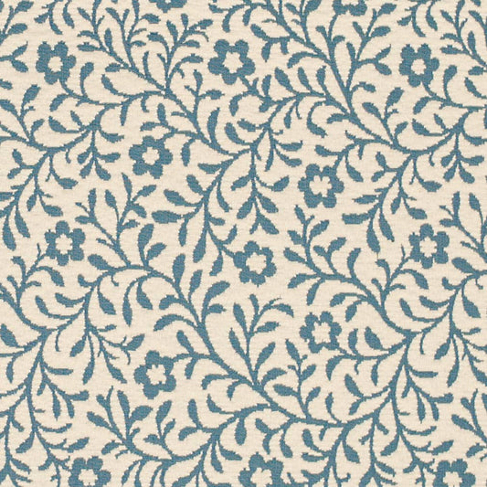 D3597 Floral,Leaves Blue Petite Blue Charlotte Fabrics