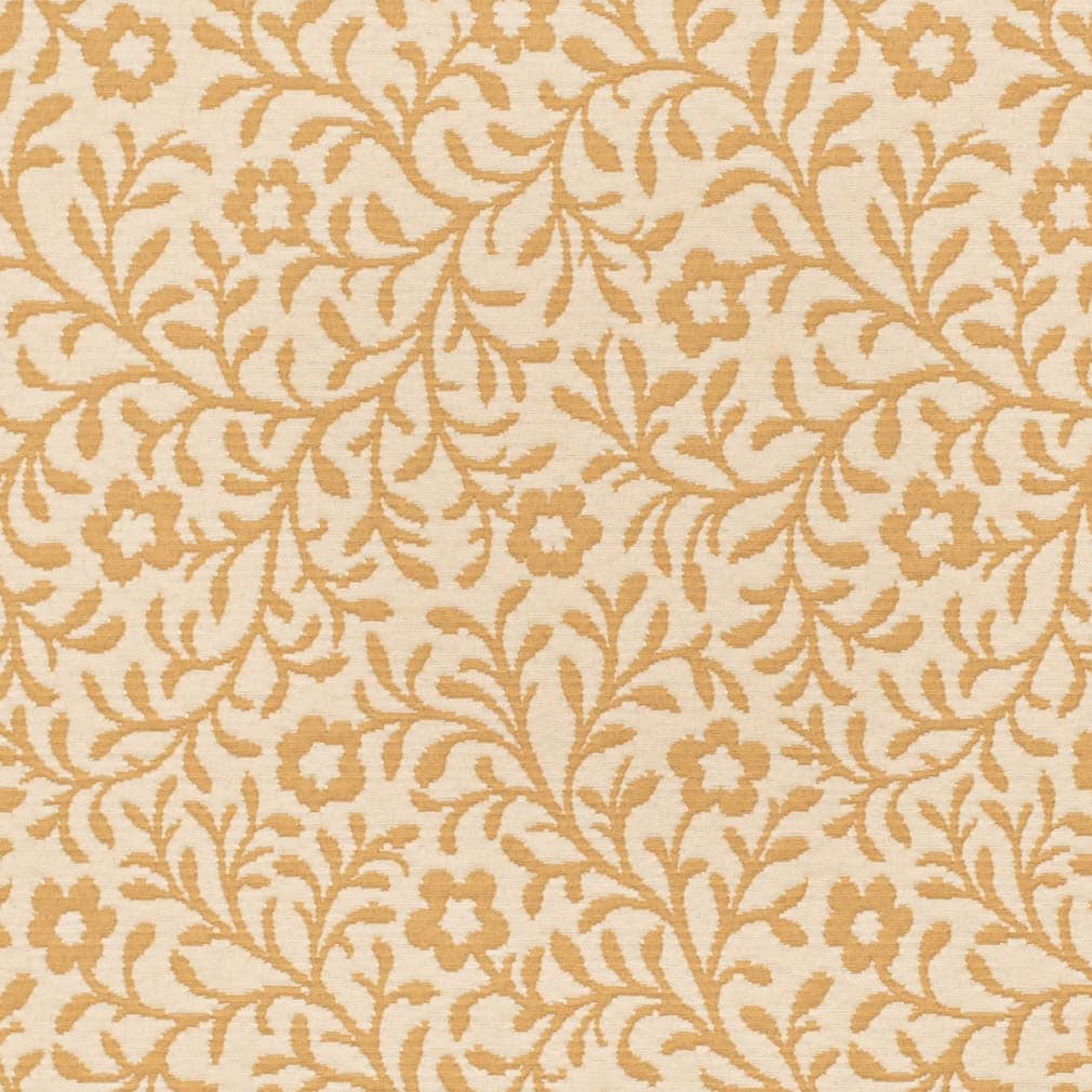 D3598 Floral,Leaves Gold & Yellow Charlotte Fabrics Matelasse,Woven Patterns