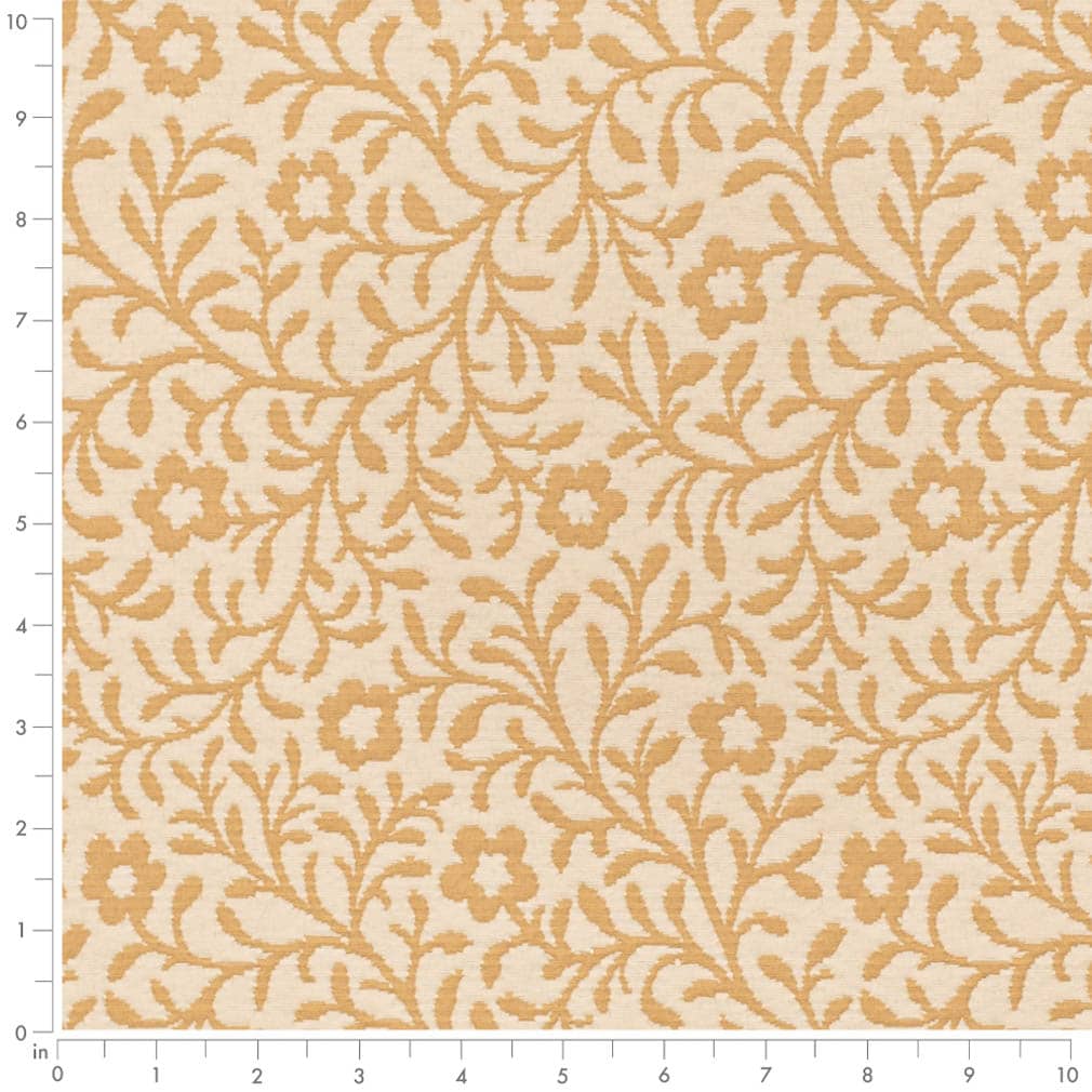 D3598 Floral,Leaves Honey Petite Gold & Yellow Charlotte Fabrics