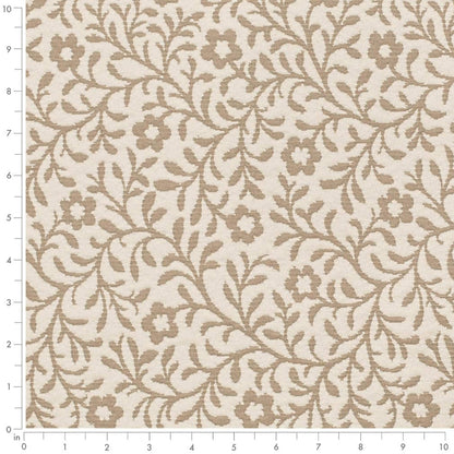 D3599 Floral,Leaves Tan Petite Beige & Taupe Charlotte Fabrics