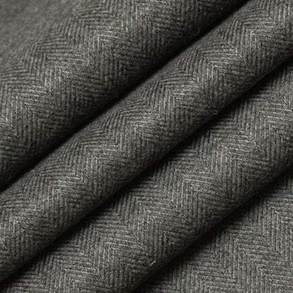 D3605 Herringbone & Chevron,Small Scale Charcoal Grey & Silver Charlotte Fabrics
